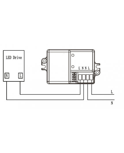 Mini microwave motion sensor HF, IP20, max. load 100W Mini microwave motion sensor HF, IP20, max. load 100W