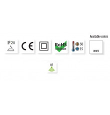 Mini microwave motion sensor HF, IP20, max. load 100W Mini microwave motion sensor HF, IP20, max. load 100W
