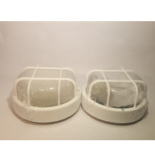 SMART GRILL Ceiling / Wall Bulkhead Light Lamp, ES / E27, max. 100W, IP44, glass cover, plastics cage SMART GRILL Ceiling / Wall Bulkhead Light Lamp, ES / E27, max. 100W, IP44, glass cover, plastics cage