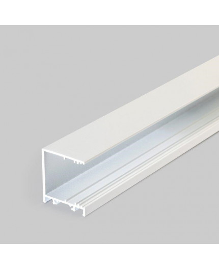 2m TCW2 LED profile (painted, white), Wall / Ceiling, set with cover 2m TCW2 LED profile (painted, white), Wall / Ceiling, set with cover