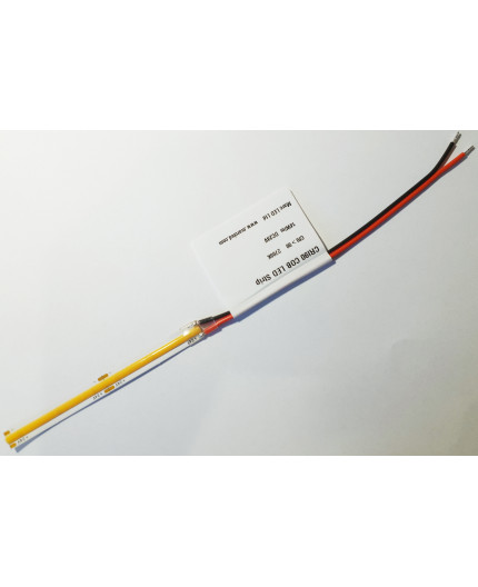 Sample of 24VDC LED tape, warm white 2700K, CRI90+, 14W/m, COB, IP20 Sample of 24VDC LED tape, warm white 2700K, CRI90+, 14W/m, COB, IP20