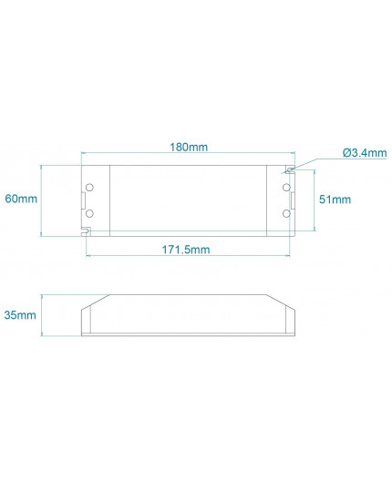 12Vdc, 45W, 0-10V dimmable LED driver ELED-45-12V 12Vdc, 45W, 0-10V dimmable LED driver ELED-45-12V