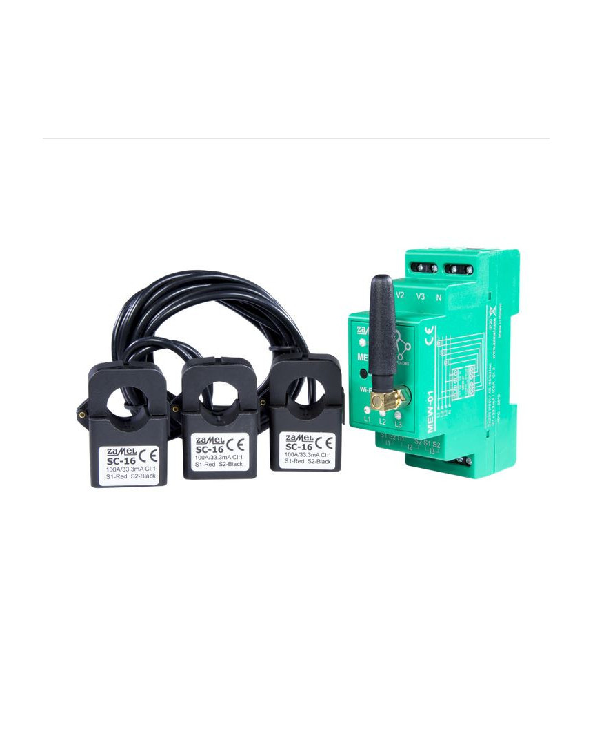 Mew-01 Wi-fi Electric Energy Monitor For 3-phase Or 1phase Power Supply 