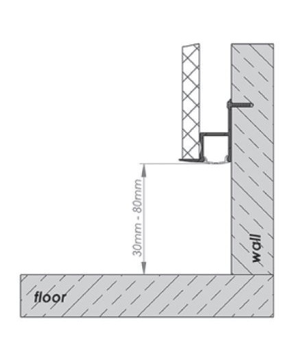 2m Alu-Ceiling LED profile C1 (raw alu.) with diffuser for plasterboard, wall and ceiling wash 2m Alu-Ceiling LED profile C1 (raw alu.) with diffuser for plasterboard, wall and ceiling wash
