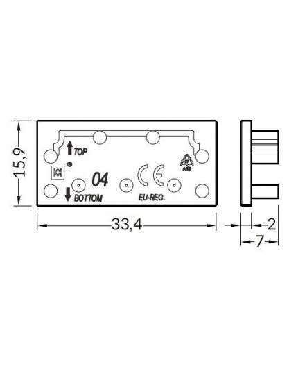 C3L extra end cap for LED profile C3L extra end cap for LED profile