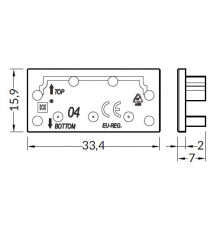 1m Alu-Ceiling Plaster-in LED profile C3L (raw ALU) with cover 1m Alu-Ceiling Plaster-in LED profile C3L (raw ALU) with cover