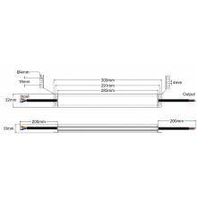 12Vdc Triac dimmable slim LED driver 60W IP66, ELED-60-12T-SLP 12Vdc Triac dimmable slim LED driver 60W IP66, ELED-60-12T-SLP
