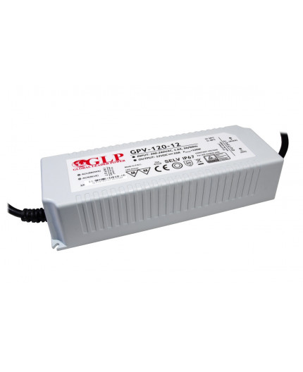 12V 100W LED Power Supply IP67 TUV plactics case GPV-100-12 class II GLP