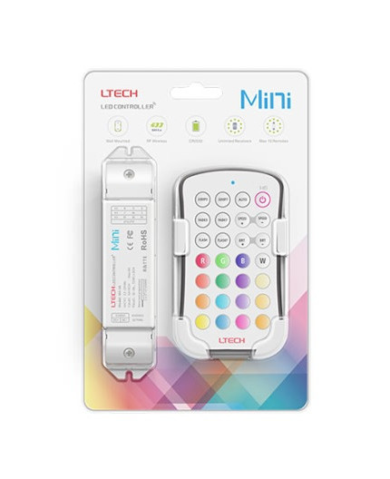 M6+M3-3A Single zone RGB LED strips Controller With RF Receiver Ltech M6+M3-3A Single zone RGB LED strips Controller With RF Receiver Ltech
