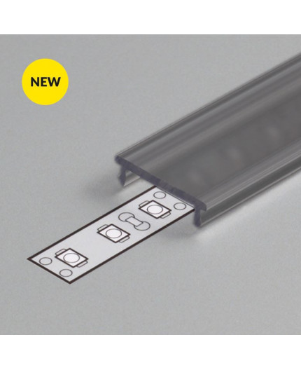 C3M, T1D, TL2, T3, TL2F, T22L, T22H 2m extra diffuser / cover for LED profile C3M, T1D, TL2, T3, TL2F, T22L, T22H 2m extra diffuser / cover for LED profile