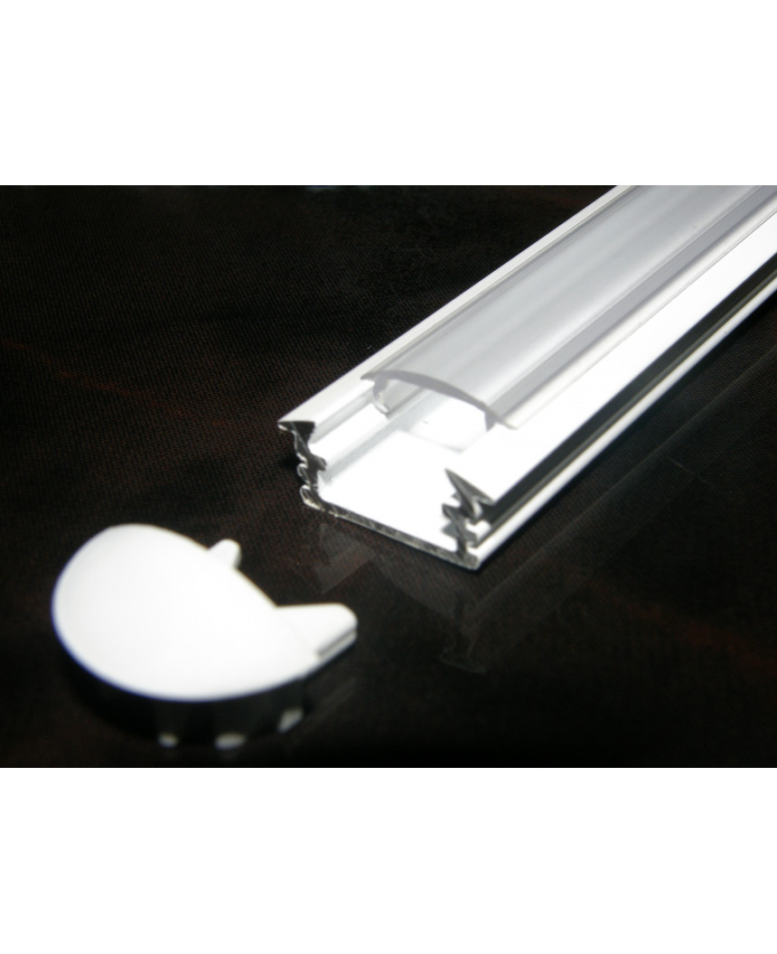Diffuser Marc P1 recessed LED profile 2.5m, painted aluminium, white, with diffuser ...