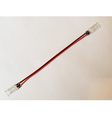 2 Pin Tape to Tape Bridge Connector for 10mm IP20 Single Colour COB/SMD, 150mm wires