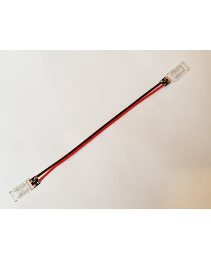 2 Pin Tape to Tape Bridge Connector for IP20 Single Colour 10mm COB/SMD, 150mm wires 2 Pin Tape to Tape Bridge Connector for IP20 Single Colour 10mm COB/SMD, 150mm wires