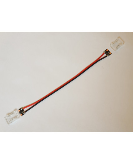 2 Pin Tape to Tape Bridge Connector for IP20 Single Colour 8mm COB/SMD, 150mm wires 2 Pin Tape to Tape Bridge Connector for IP20 Single Colour 8mm COB/SMD, 150mm wires