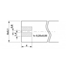 PCB Connector 8mm Phoenix Contact, PTF 0,3/ 2-WB-1,8-H – 1826091 PCB Connector 8mm Phoenix Contact, PTF 0,3/ 2-WB-1,8-H – 1826091