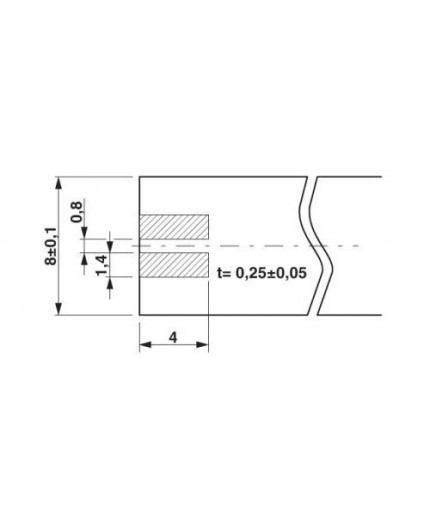 PCB Connector 8mm Phoenix Contact, PTF 0,3/ 2-WB-1,8-H – 1826091 PCB Connector 8mm Phoenix Contact, PTF 0,3/ 2-WB-1,8-H – 1826091