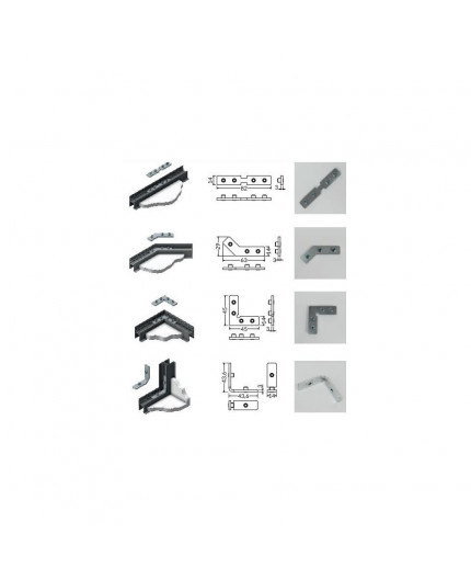 3m Alu-Ceiling LED profile C1 (raw alu) with diffuser for plasterboard, wall and ceiling wash 3m Alu-Ceiling LED profile C1 (raw alu) with diffuser for plasterboard, wall and ceiling wash
