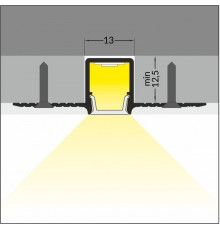 LED profile HIDE10 C4 1000 alu. LED profile HIDE10 C4 1000 alu.