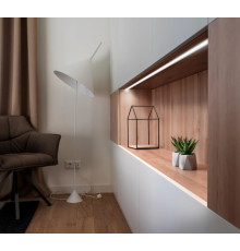 1m recessed T1D LED profile (painted, white), set with cover 1m recessed T1D LED profile (painted, white), set with cover