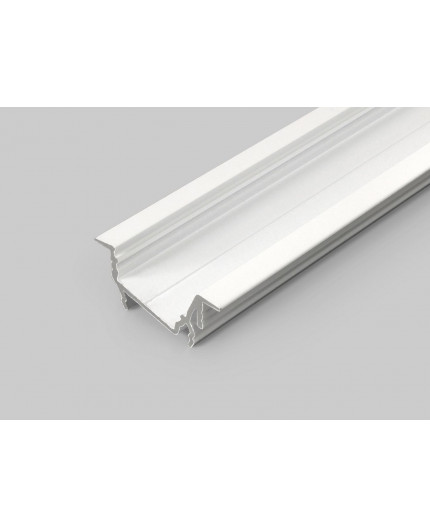 1m recessed T1D LED profile (painted, white), set with cover 1m recessed T1D LED profile (painted, white), set with cover