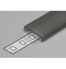 LED profile SURFACE14.v2 EE7F/Y black anod LED profile SURFACE14.v2 EE7F/Y black anod