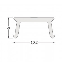 C3T 2m extra diffuser / cover for LED profile C3T 2m extra diffuser / cover for LED profile