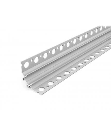 2m U90-Tile LED profile (anodized, silver), set with cover 2m U90-Tile LED profile (anodized, silver), set with cover