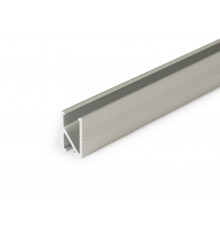 1m recessed LED profile IN1 (anodized, silver), set with milky cover 1m recessed LED profile IN1 (anodized, silver), set with milky cover