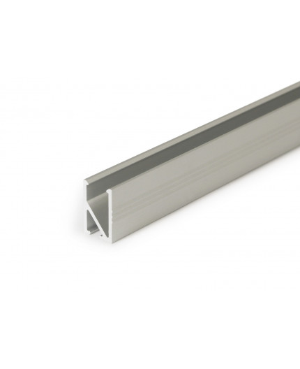 1m recessed LED profile IN1 (anodized, silver), set with milky cover 1m recessed LED profile IN1 (anodized, silver), set with milky cover