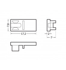 LED profile HI8 C1 anod. LED profile HI8 C1 anod.