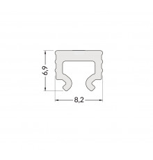 IN1 1m extra diffuser / cover for LED profile IN1 1m extra diffuser / cover for LED profile
