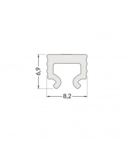 IN1 2m extra opal diffuser / cover for LED profile IN1 2m extra opal diffuser / cover for LED profile