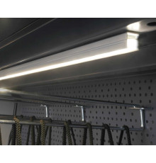 1m / 1000mm TH2 LED profile (anodized, silver), 18mm x 18mm, set with milky cover, 1m / 1000mm TH2 LED profile (anodized, silver), 18mm x 18mm, set with milky cover,