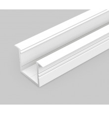 1m LED profile TH1 (painted, white), set with cover