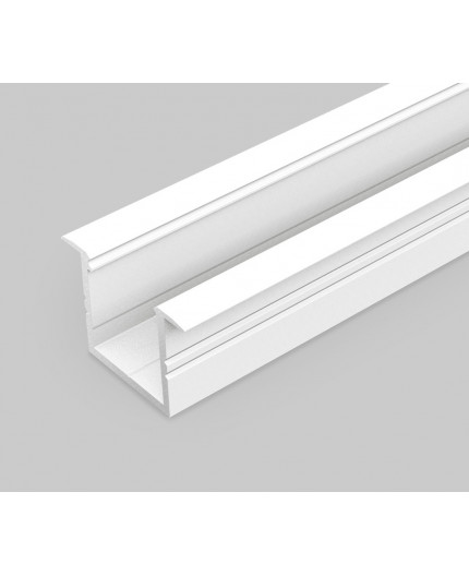 2m LED profile TH1 (painted, white), set with opal cover 2m LED profile TH1 (painted, white), set with opal cover