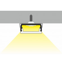 2m T22L LED profile (anodized, silver), 18mm x 8mm, set with cover 2m T22L LED profile (anodized, silver), 18mm x 8mm, set with cover