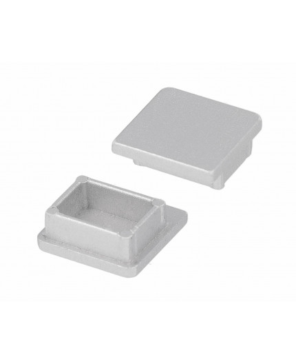 2m T22H LED profile (anodized, silver), 18mm x 18mm, set with cover 2m T22H LED profile (anodized, silver), 18mm x 18mm, set with cover