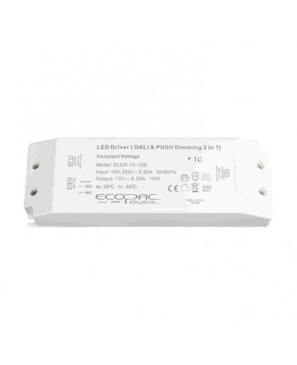 12Vdc 75W DALI dimmable LED driver, active PFC 12Vdc 75W DALI dimmable LED driver, active PFC