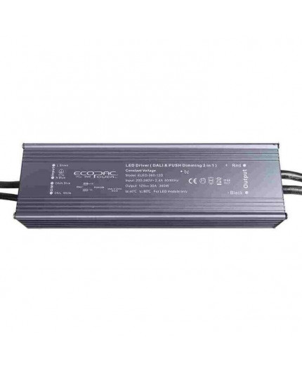 12Vdc 300W DALI dimmable LED driver, active PFC, ELED-300-12D 12Vdc 300W DALI dimmable LED driver, active PFC, ELED-300-12D