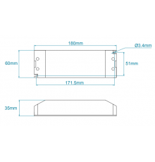 24Vdc 75W DALI dimmable LED driver, active PFC 24Vdc 75W DALI dimmable LED driver, active PFC