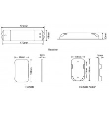 M3+M4-5A Single zone RGB LED strips Controller With RF Receiver Ltech M3+M4-5A Single zone RGB LED strips Controller With RF Receiver Ltech
