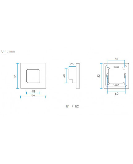 Single zone E1 dimming LED strips touch Panel / Controller Ltech Single zone E1 dimming LED strips touch Panel / Controller Ltech