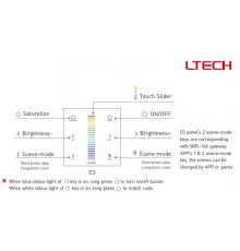 Single / multi zone E3 RGB LED strips touch Panel / Controller Ltech Single / multi zone E3 RGB LED strips touch Panel / Controller Ltech