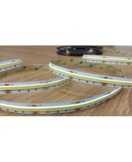 24VDC 2700K-6500K COB LED tape with bounding wall, CCT tuneable 19W/m, 5m (95W), IP20, Pro series 24VDC 2700K-6500K COB LED tape with bounding wall, CCT tuneable 19W/m, 5m (95W), IP20, Pro series