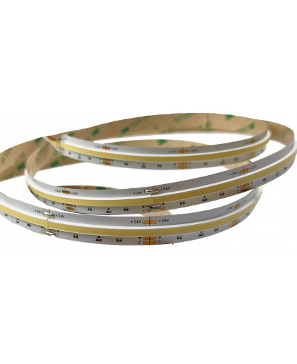 24VDC 2700K-6500K COB LED tape with bounding wall, CCT tuneable 19W/m, 5m (95W), IP20, Pro series 24VDC 2700K-6500K COB LED tape with bounding wall, CCT tuneable 19W/m, 5m (95W), IP20, Pro series