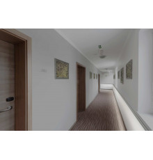 1m white painted WAY1 LED aluminium profile for passageways, opal cover 1m white painted WAY1 LED aluminium profile for passageways, opal cover