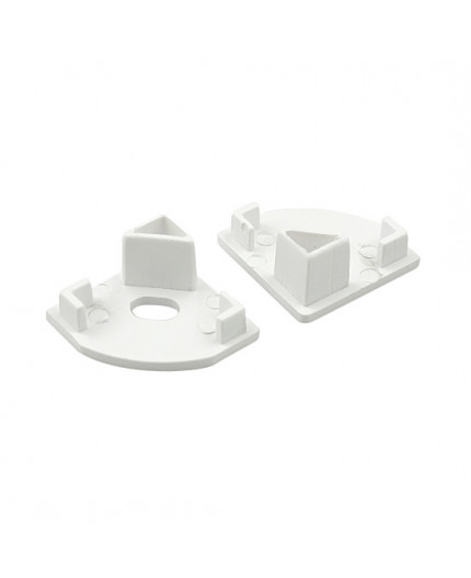 A3 Corner LED Profile End Cap - Plastic End Caps A3 Corner LED Profile End Cap - Plastic End Caps