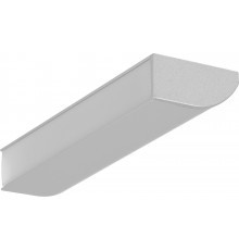 2m silver anodized WAY1 LED aluminium profile for passageways, opal cover 2m silver anodized WAY1 LED aluminium profile for passageways, opal cover