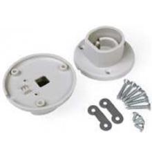 W1 Extra End Holder (Pair) for Oval Wardrobe Clothes Hanging Rail