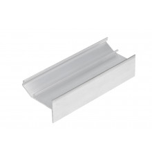 2m Glow-Up LED profile (raw aluminum), set with opal cover 2m Glow-Up LED profile (raw aluminum), set with opal cover